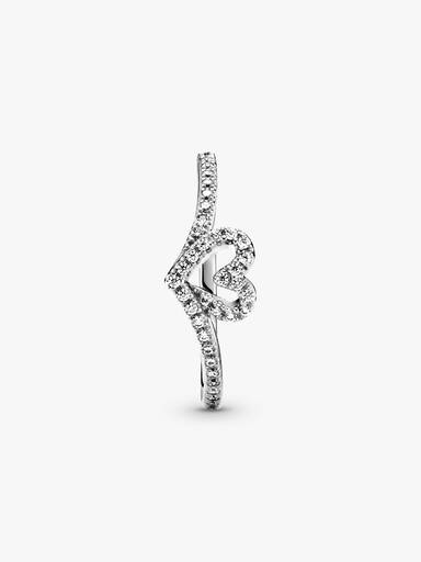Anello Cuore Desiderio Scintillante