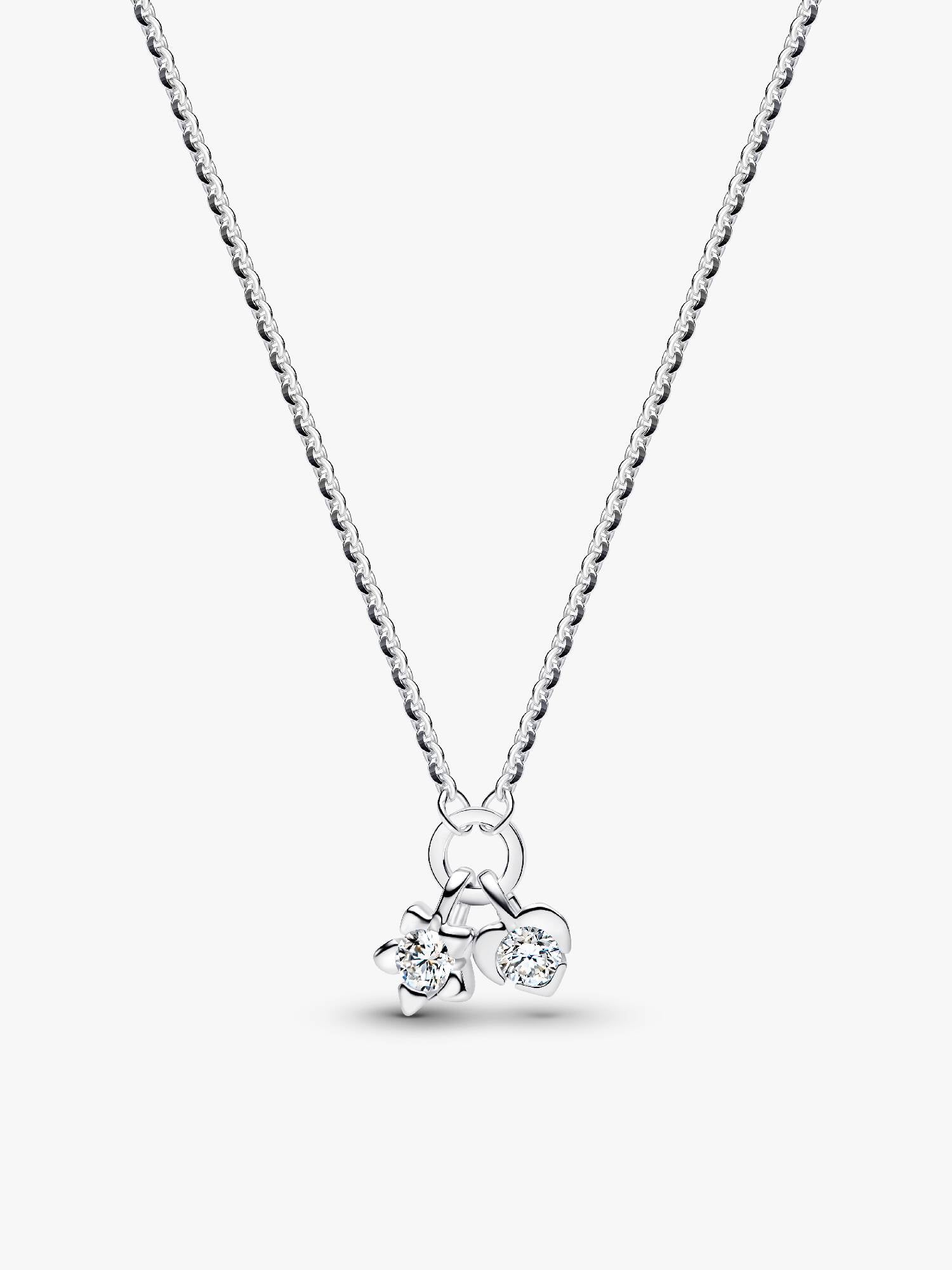 Collana Talisman Cuore e Stella con diamanti creati in laboratorio