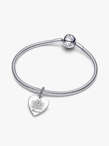 Charm Cuore Pendente Duomo di Milano da incidere