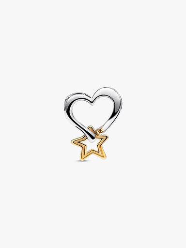 Charm Openwork Cuore e Stella "My Lucky Star"