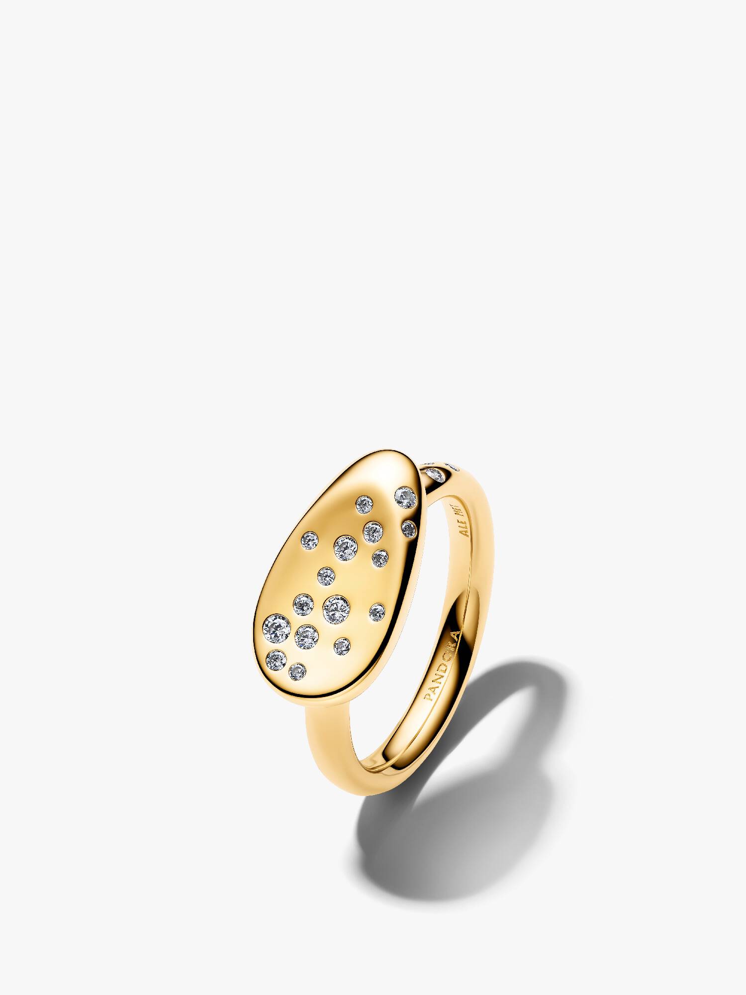 Anello Sigillo con Pietre Luminose