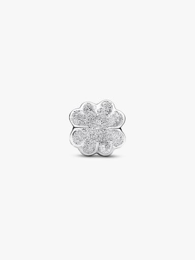 Mini Charm Quadrifoglio effetto diamantato