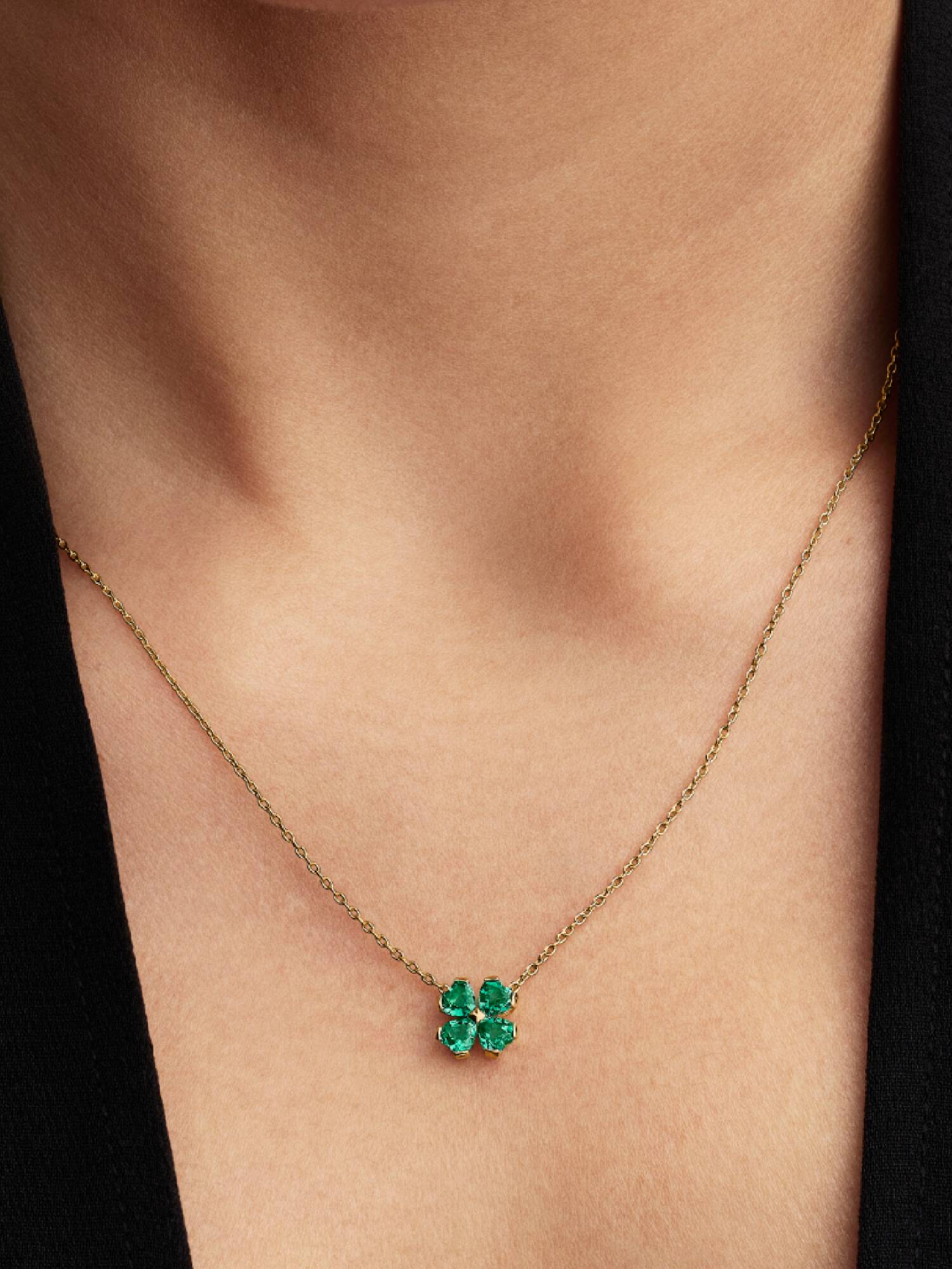 Collana Quadrifoglio Verde