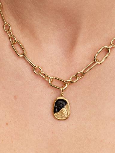 Charm Medallion Gufo "Lux Et Sapientia"