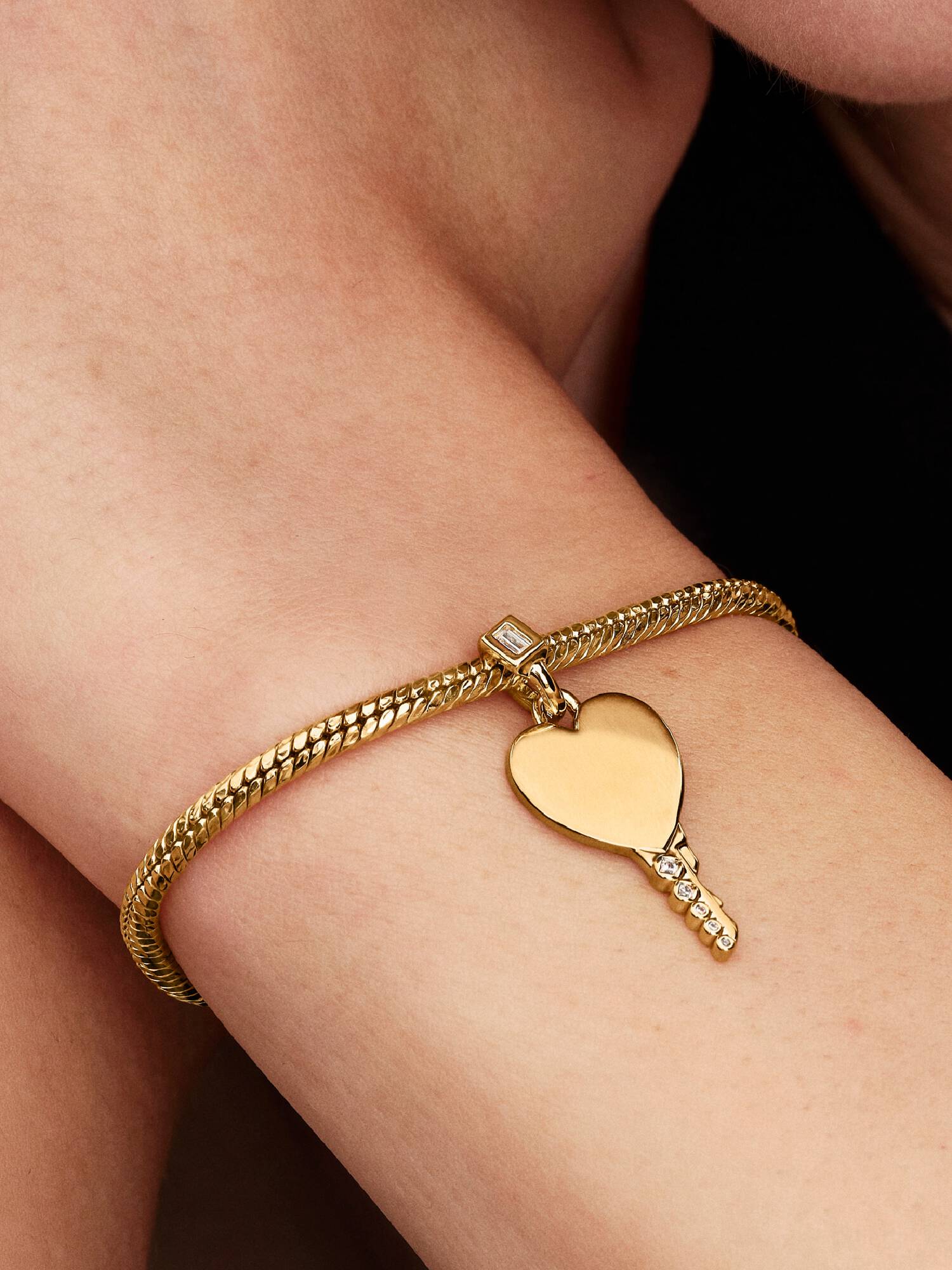 Charm Pendente Chiave a Cuore da incidere