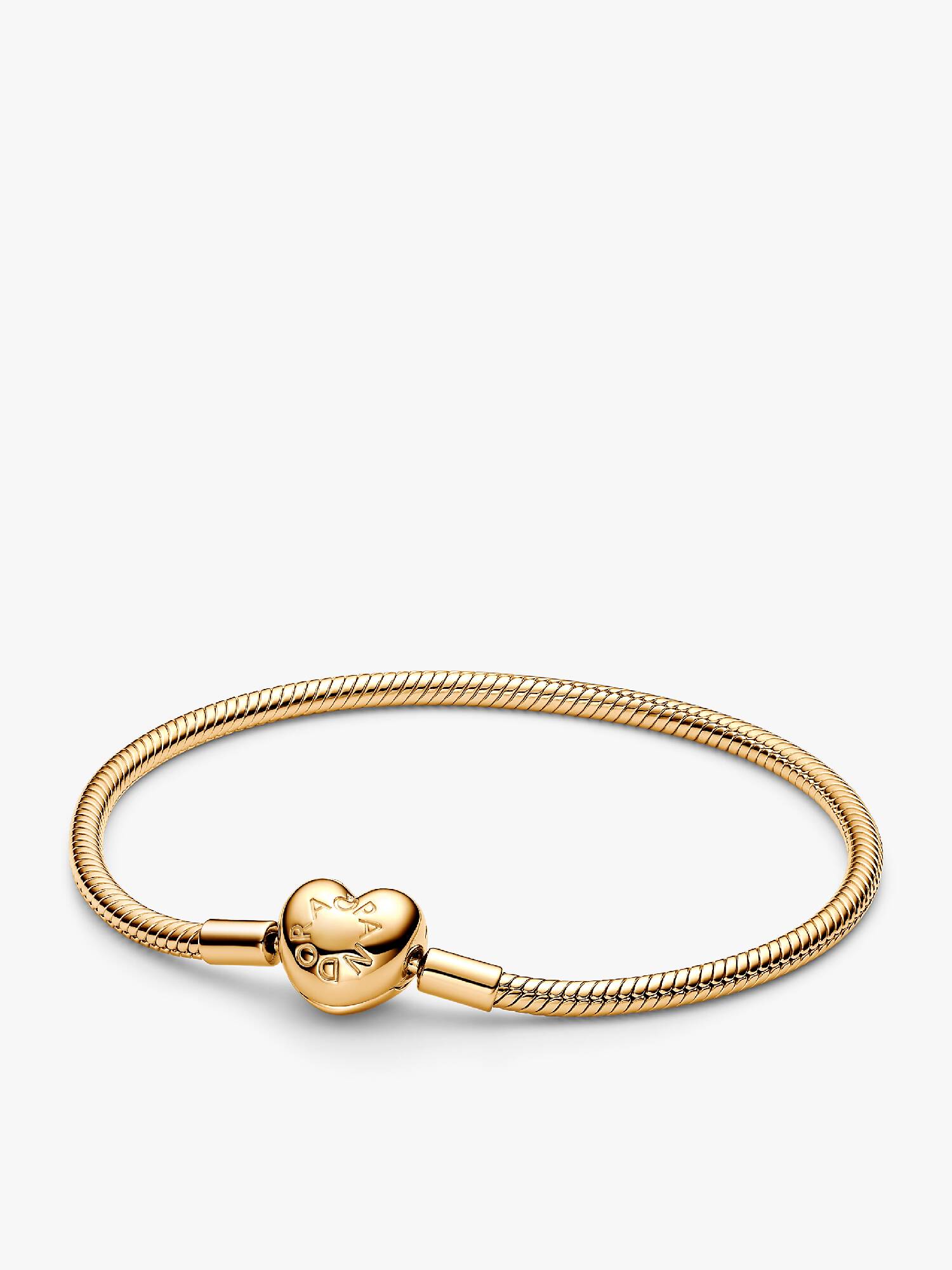 Bracciale maglia snake e chiusura a cuore