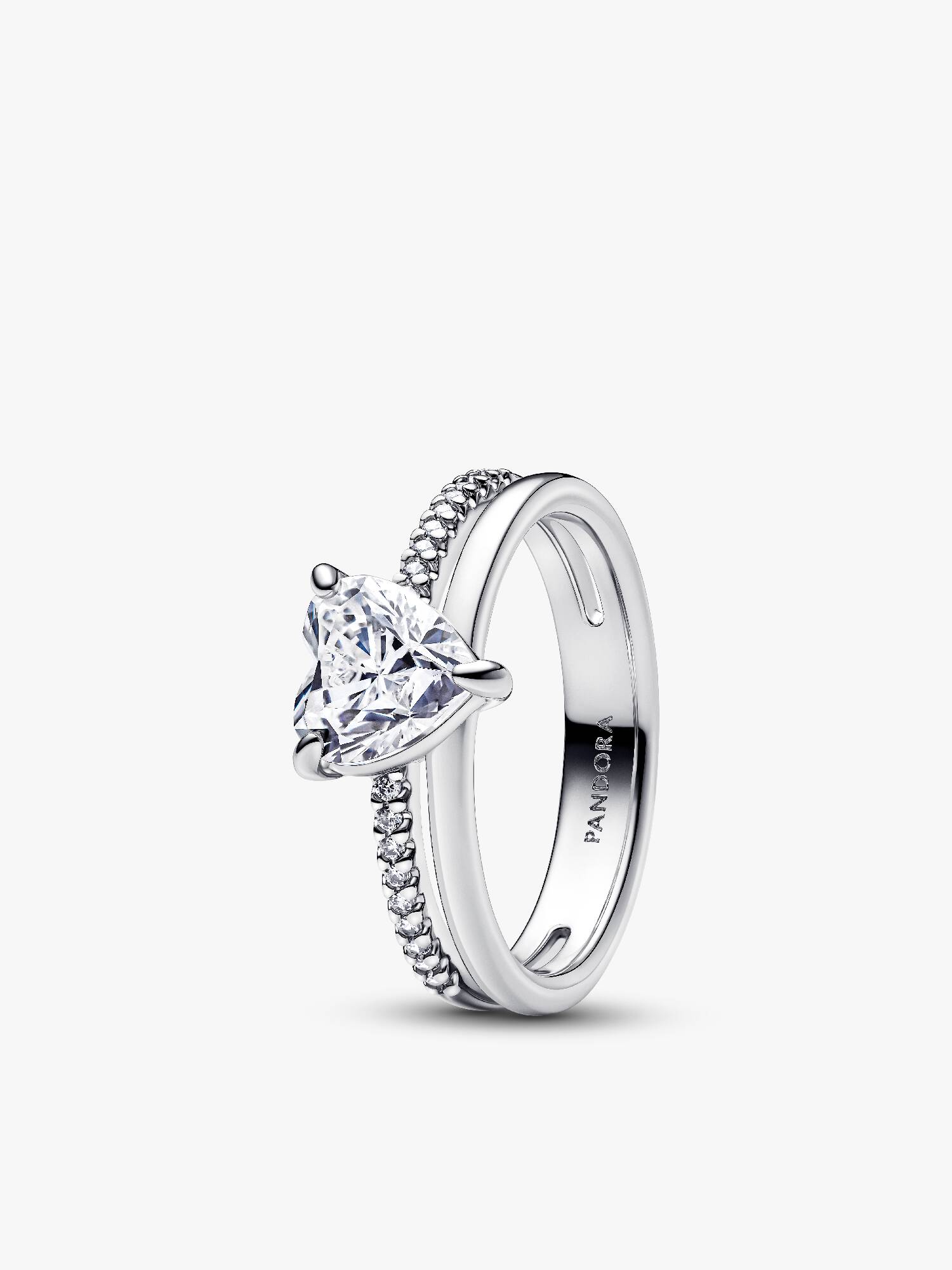 Anello Doppia Fascia con Cuore