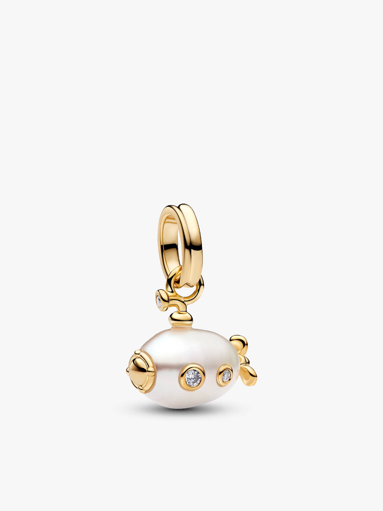 Charm Pendente Sottomarino con Perla Barocca d’Acqua Dolce Coltivata