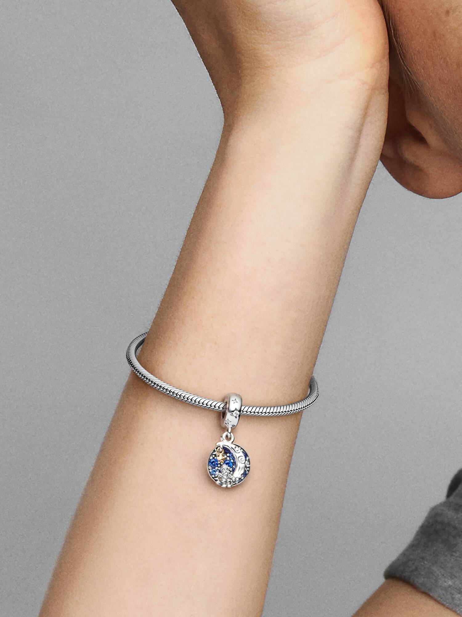 Charm Pendente Babbo Natale sulla Luna