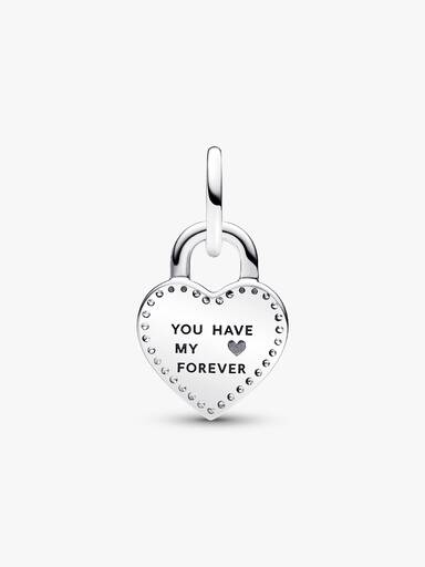 Charm Pendente Lucchetto "True Love"