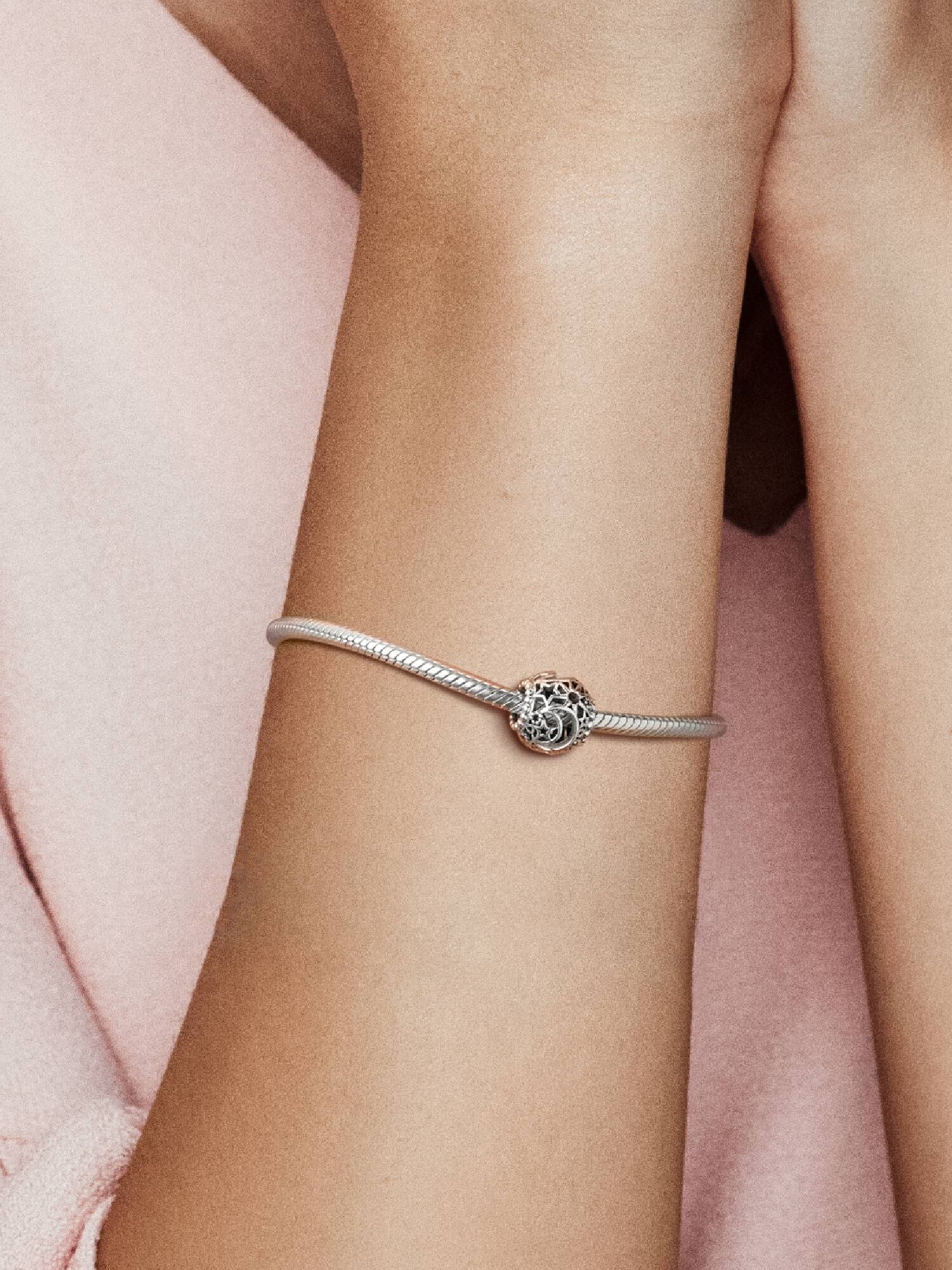Charm Openwork Sole, Stelle e Luna
