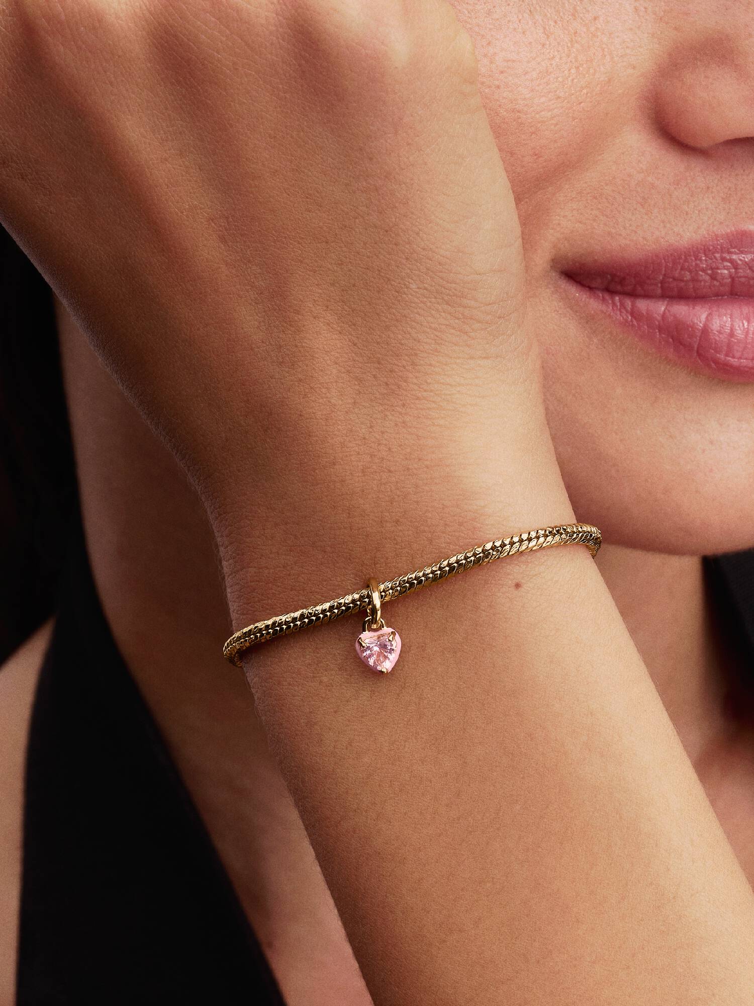 Charm Mini Pendente Pink Chakra Heart Pandora ME