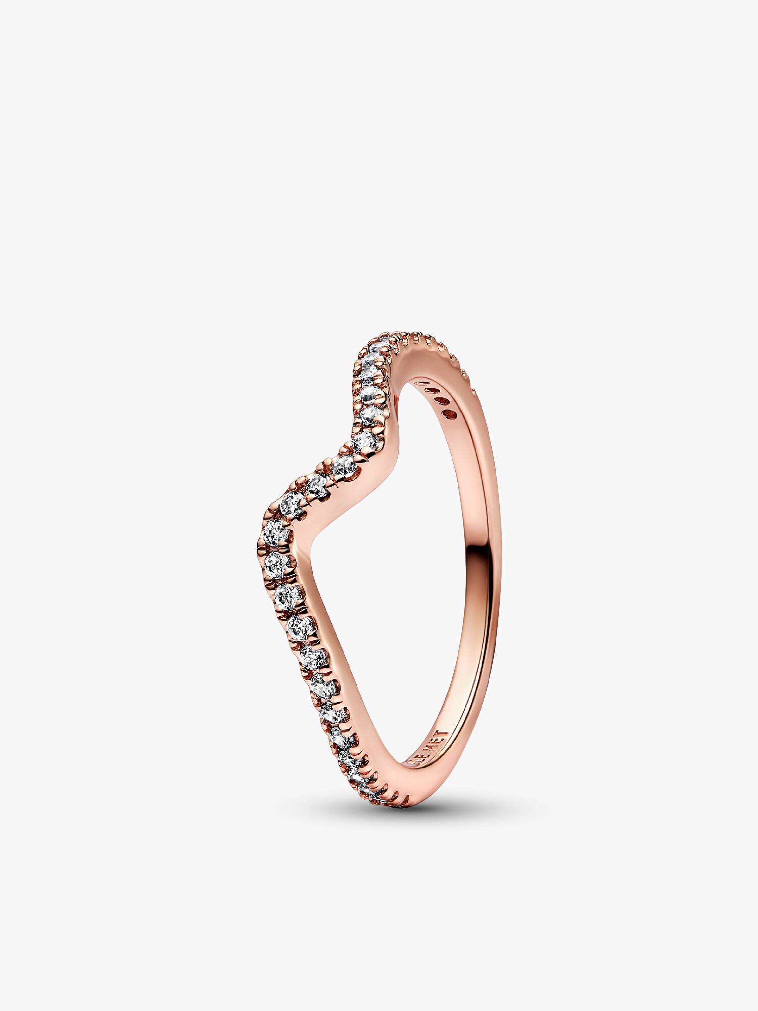Anello Onda Pietre Luminose