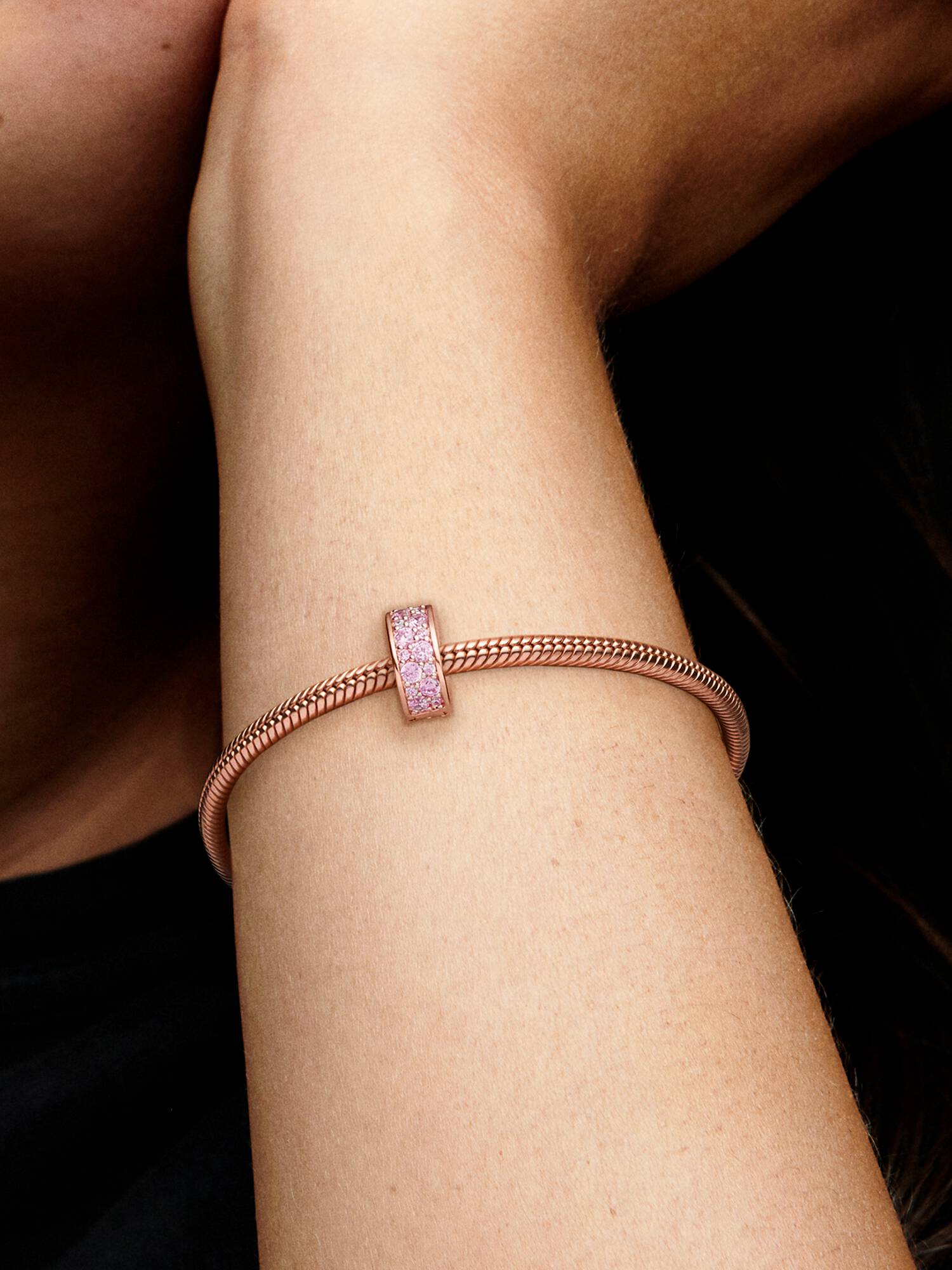 Clip con pavé rosa