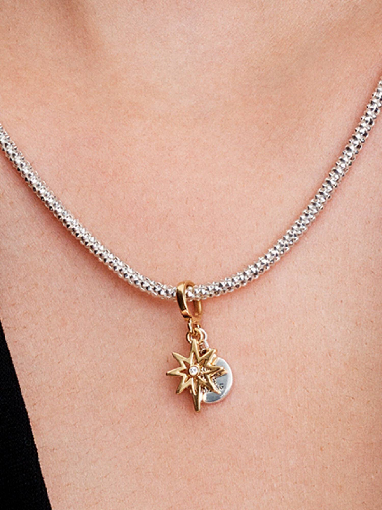 Charm Pendente Stella Polare da incidere con diamante creato in laboratorio