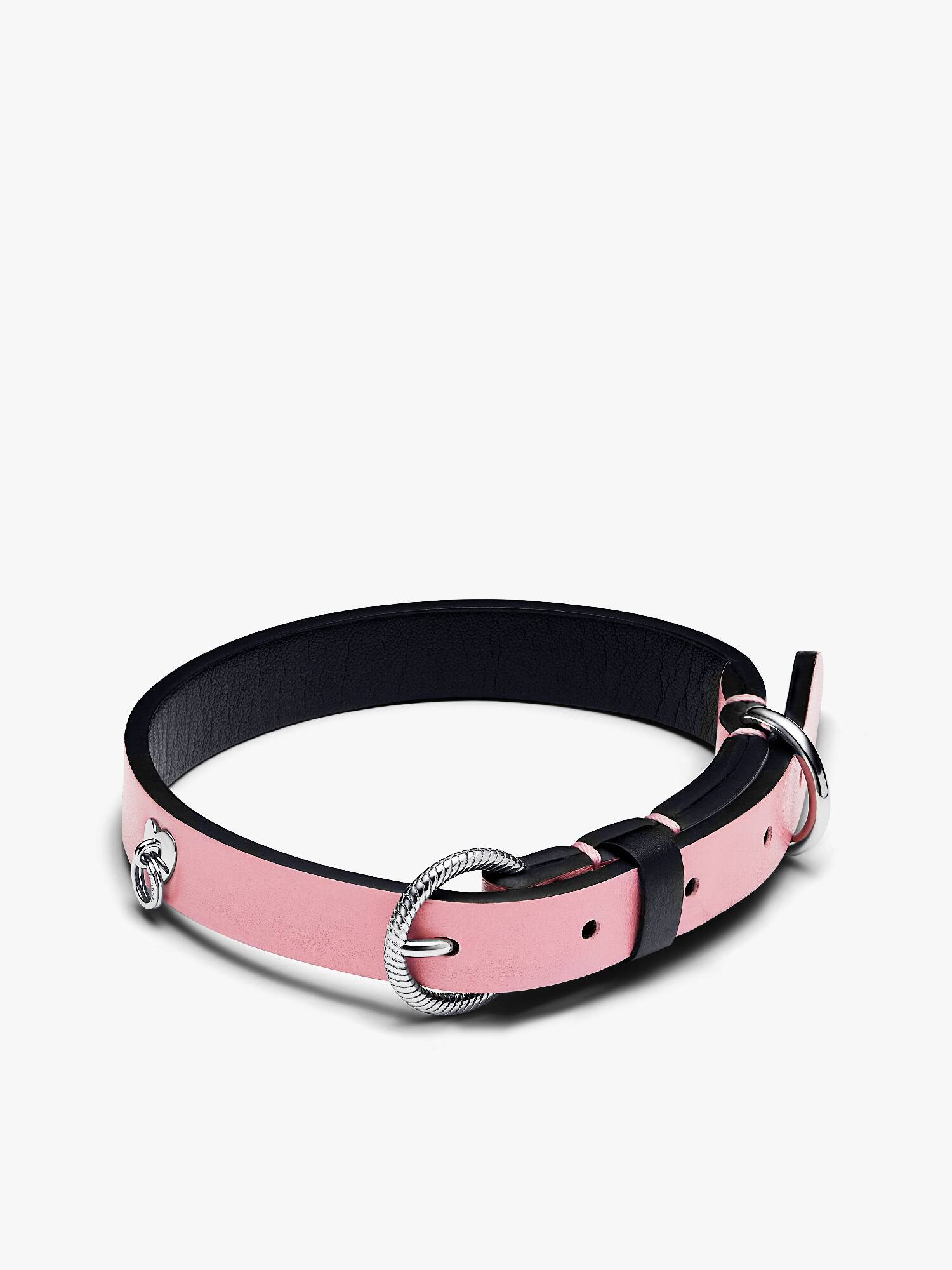 Collare Rosa in tessuto