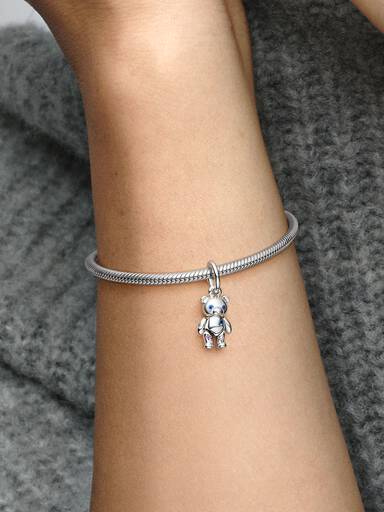Charm Pendente Orsetto Teddy con Zampe Mobili