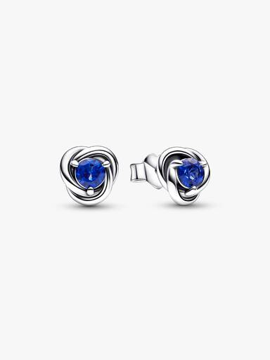 Orecchini Donna in Argento 925 rodiato tiara/corona con zirconi blu Orecchini Donna in Argento 925 rodiato tiara/corona con zirconi blu