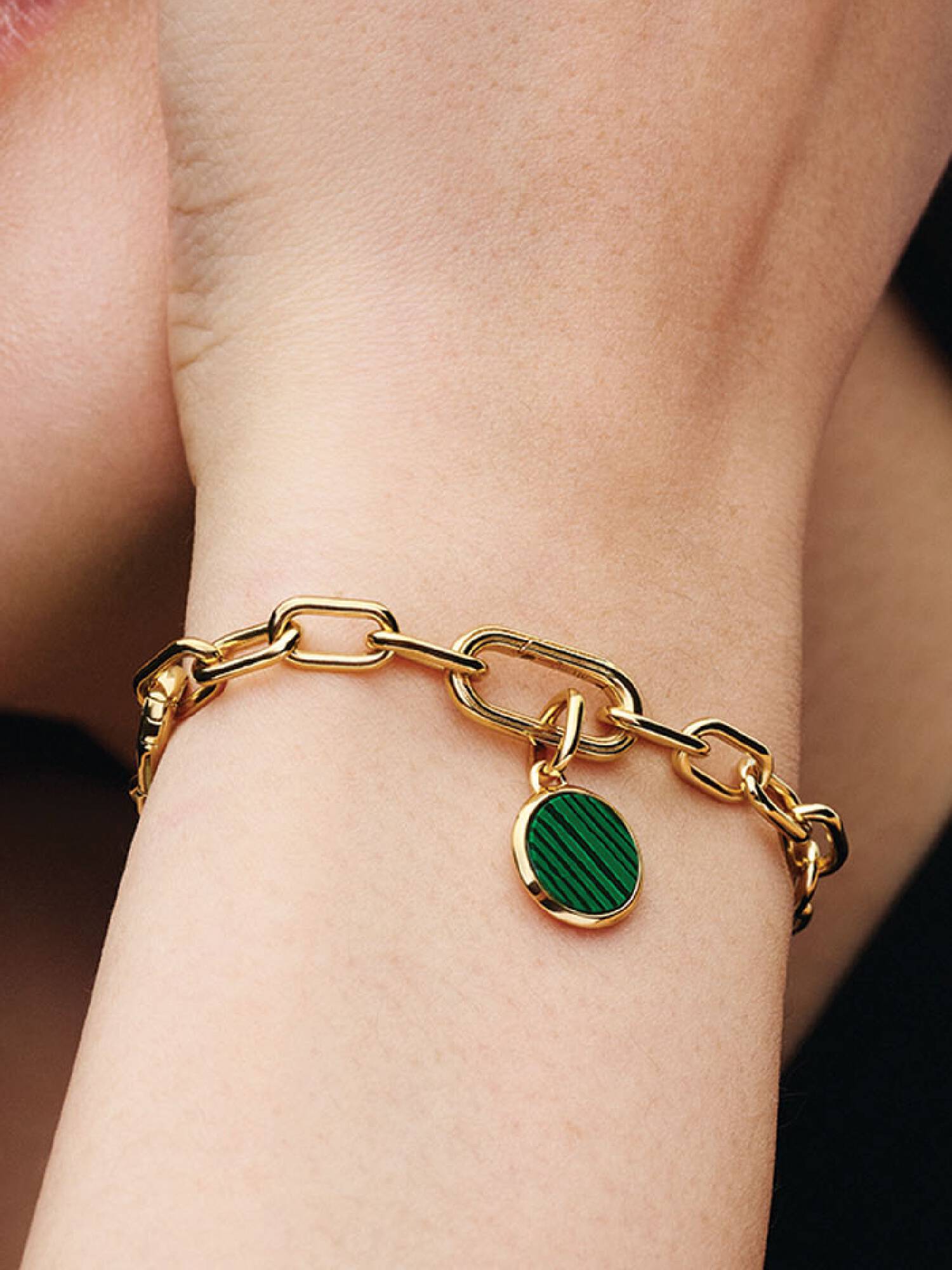 Charm Medallion Mini Verde da incidere Pandora ME
