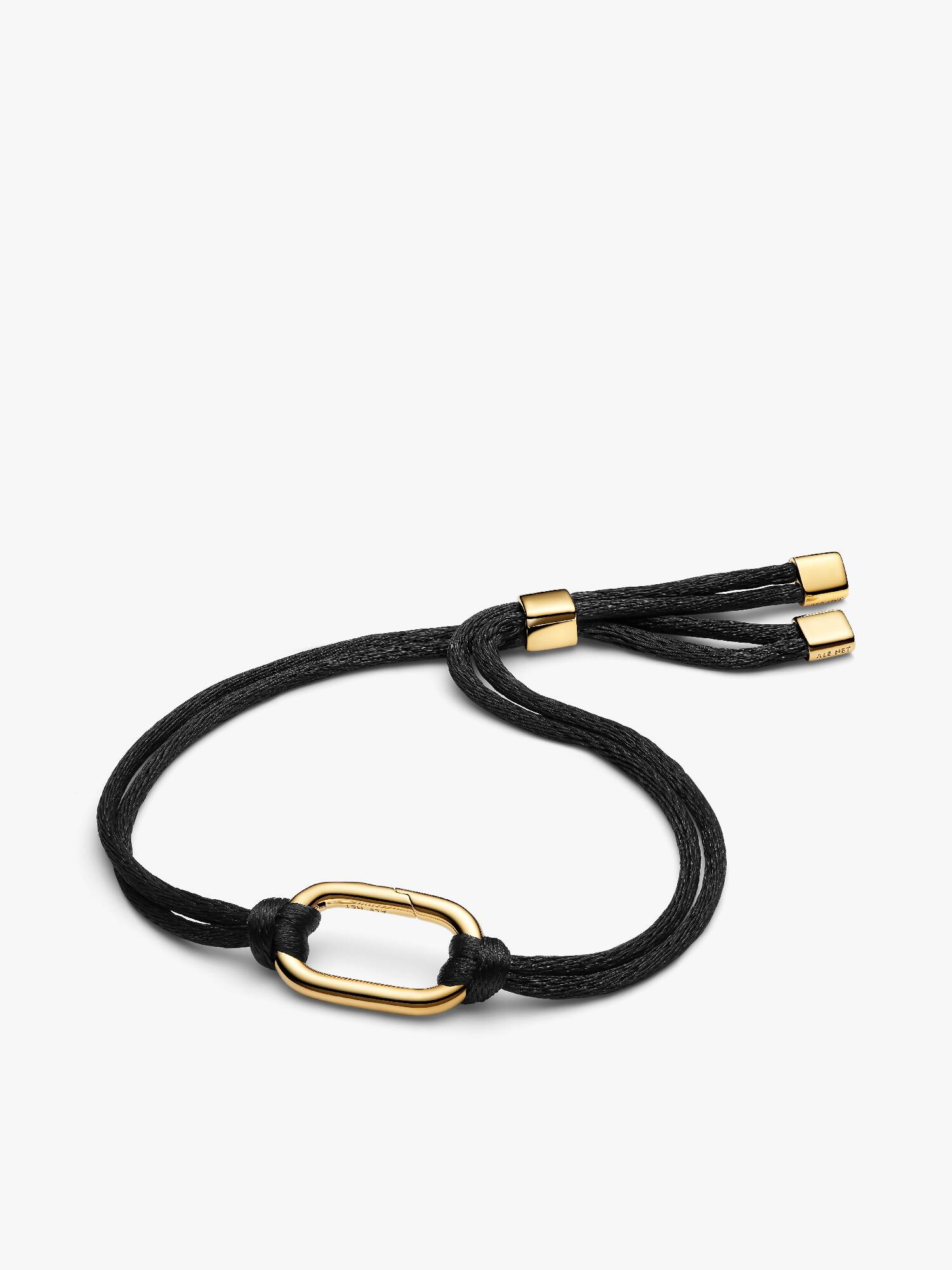 Bracciale Regolabile Cordino Nero con Link Apribile Pandora ME