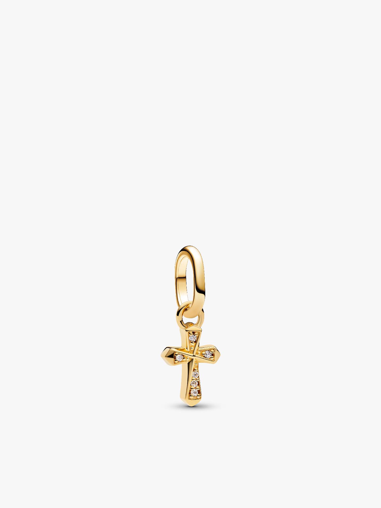Charm mini pendente Croce scintillante