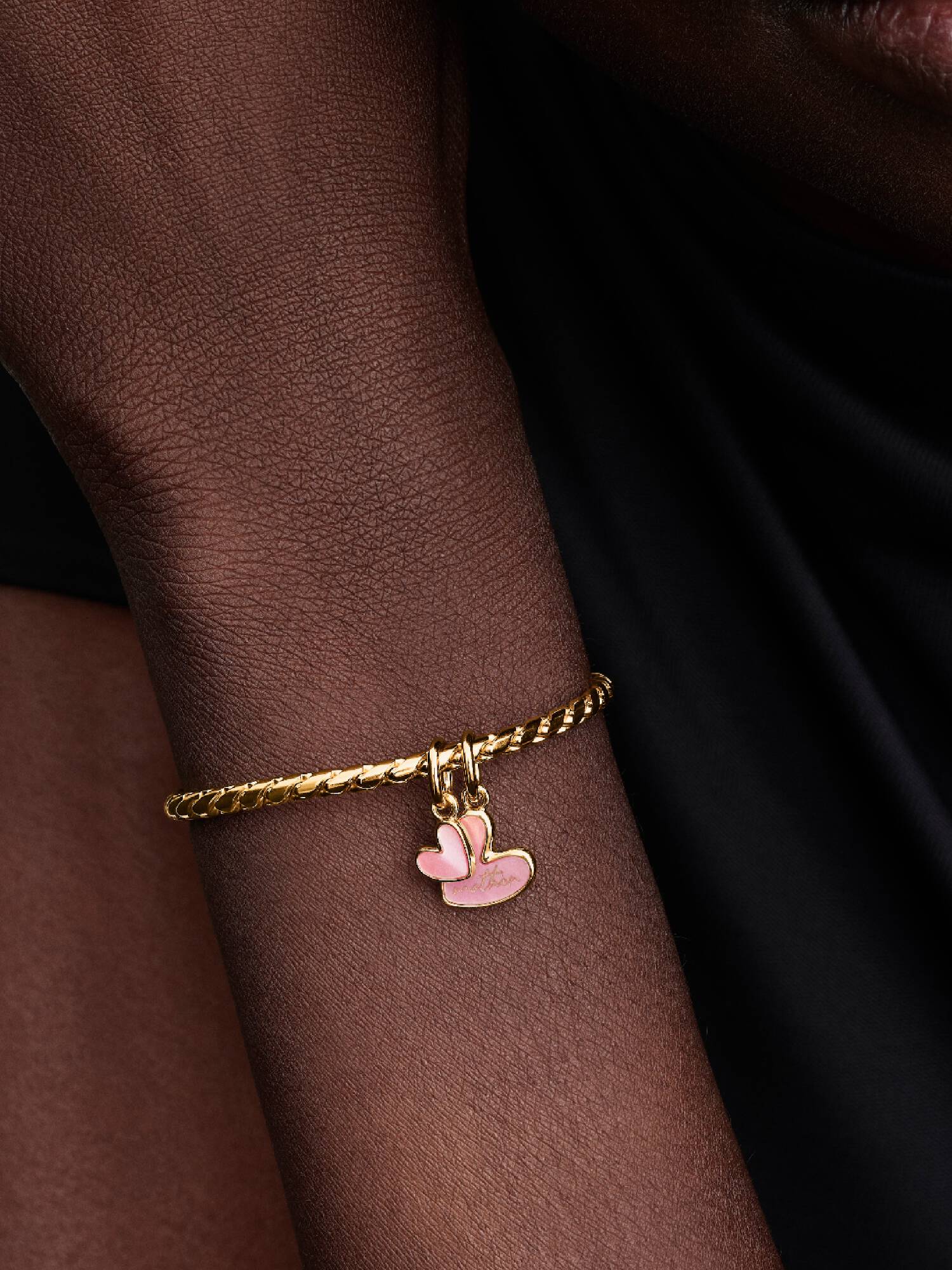 Charm Pendente Unione di Cuori Mamma e Figlia divisibile
