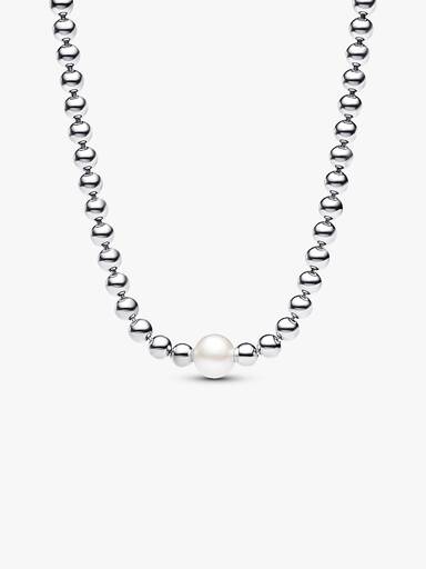 Collana con Perla d’Acqua Dolce Coltivata e Sfere