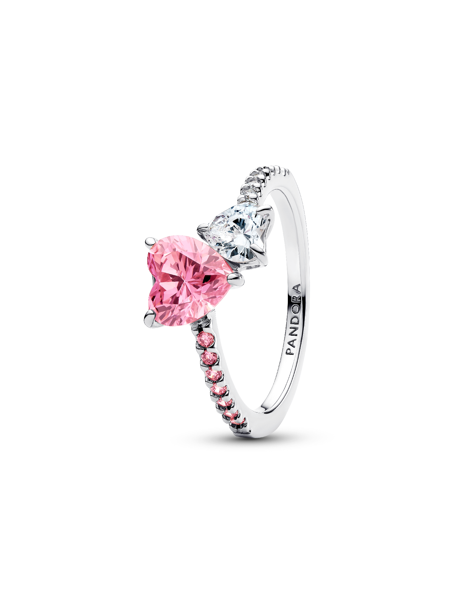 Anello Unione di Cuori Rosa 