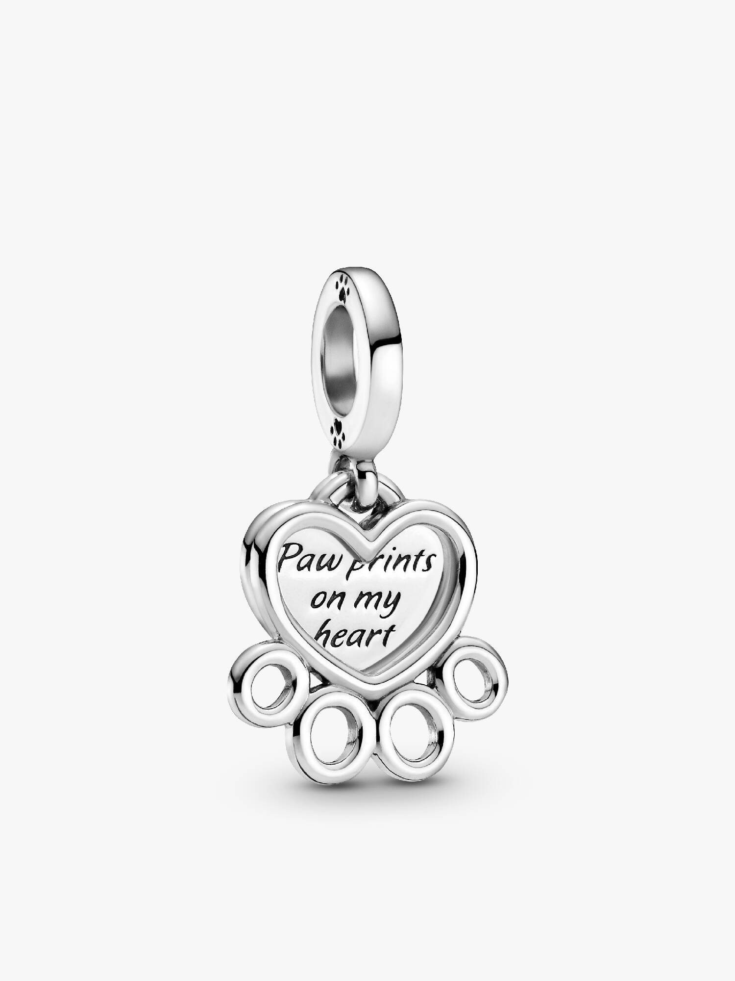 Charm Pendente Cuore e Zampa