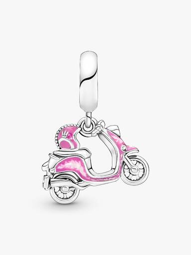 Charm Pendente Scooter Rosa