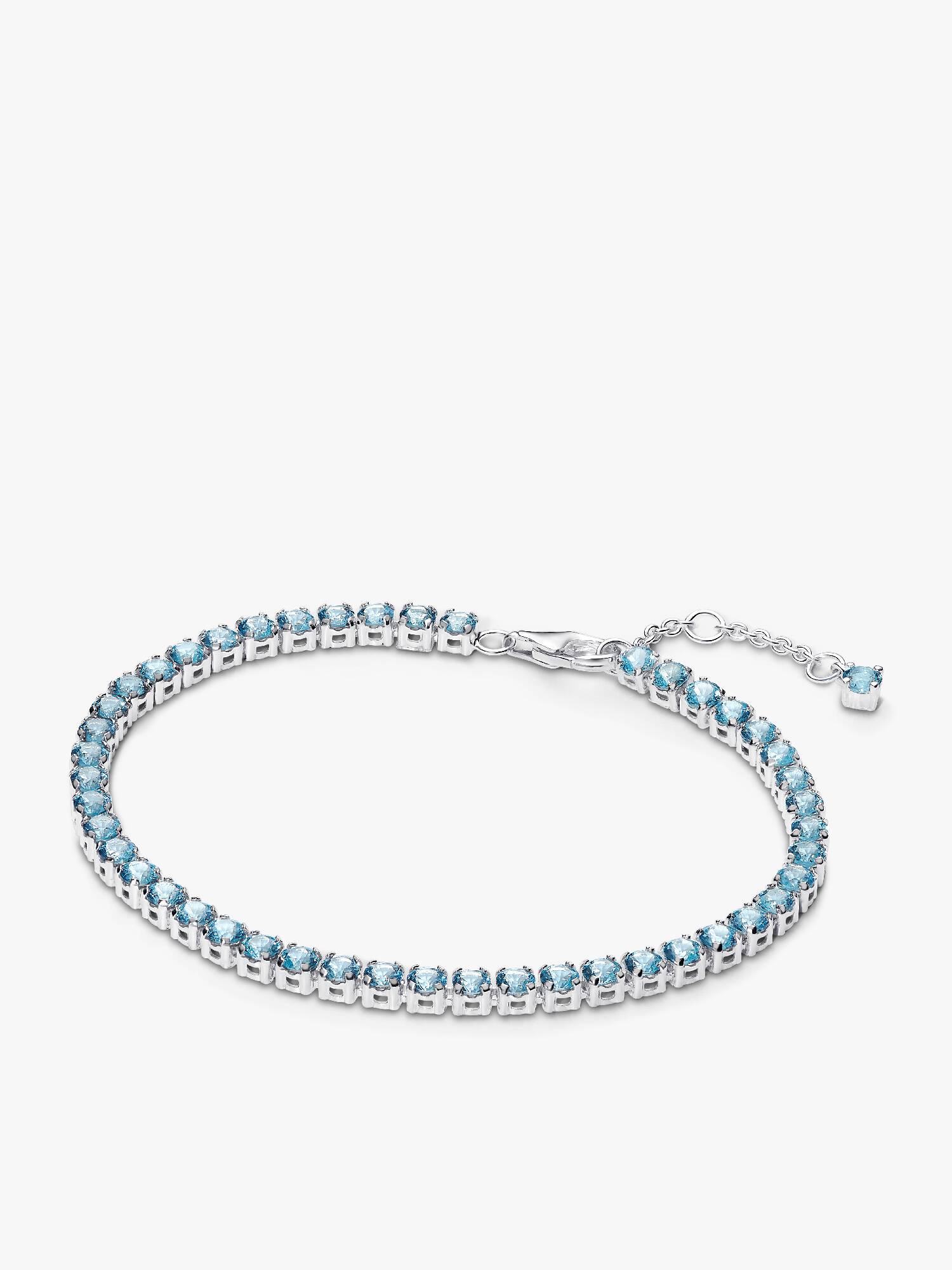 Bracciale Tennis Cristalli Azzurri