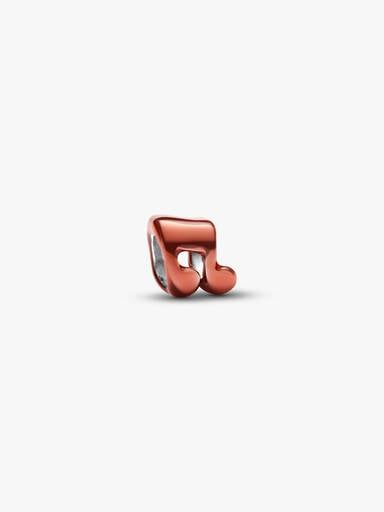 Mini Charm Nota Musicale effetto metallico arancione