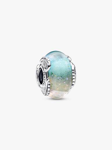 Charm Vetro di Murano Cielo e Piume