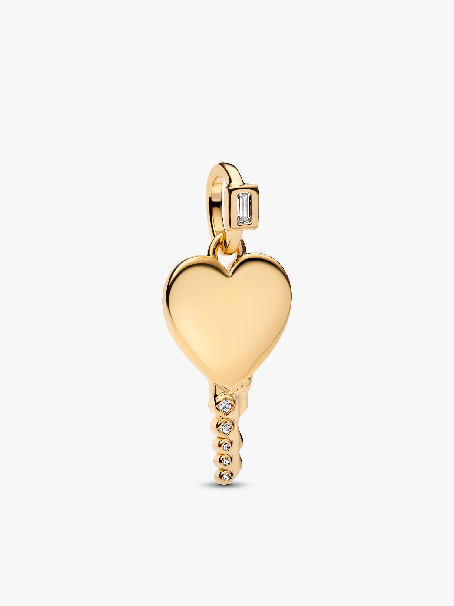 Charm Pendente Chiave a Cuore da incidere