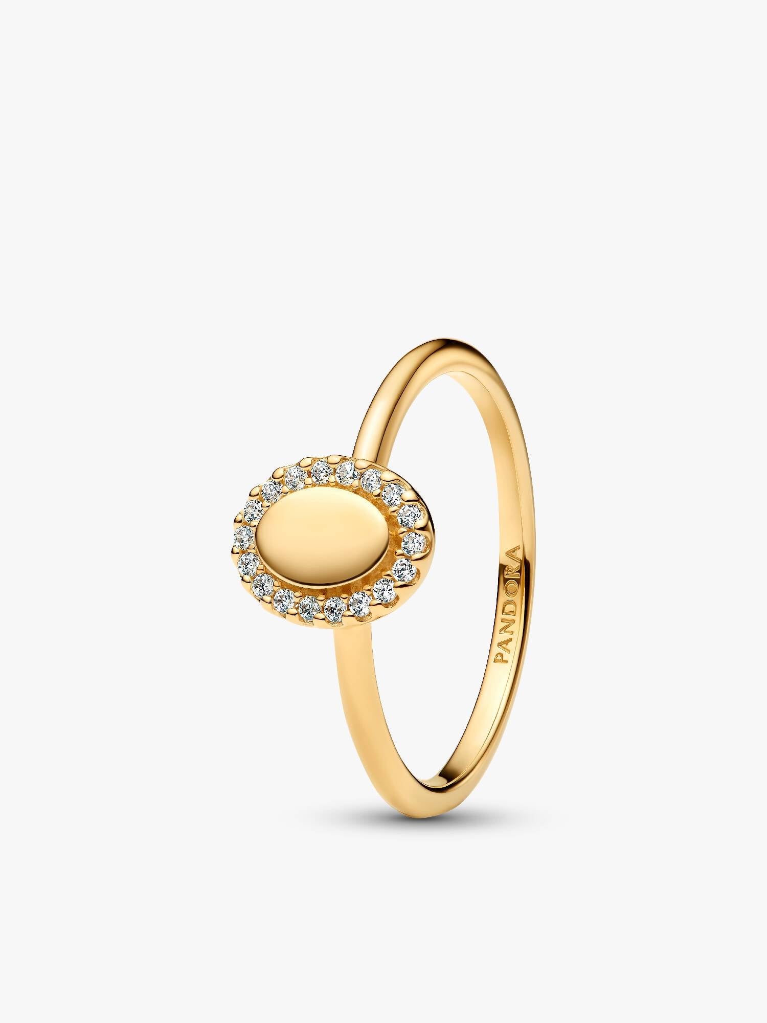 Anello Ovale e Pavè da incidere