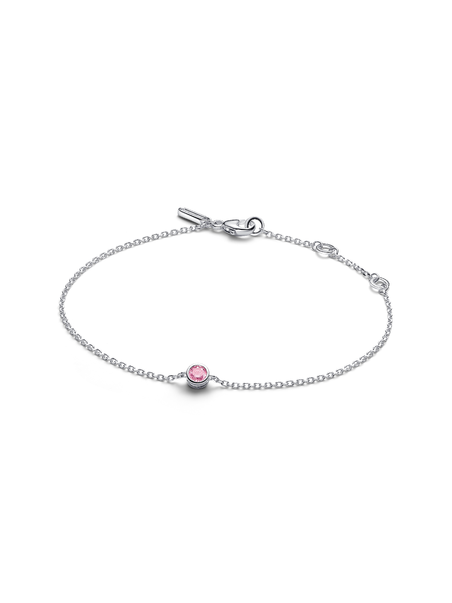 Bracciale Era Bezel con diamante creato in laboratorio rosa