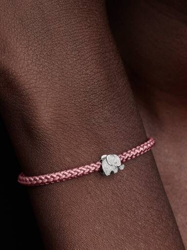 Mini Charm Elefante effetto diamantato