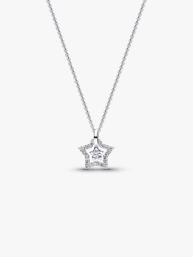 Collana Talisman Stella con diamante creato in laboratorio