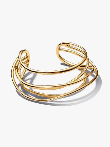 Bracciale Aperto Linee Sinuose