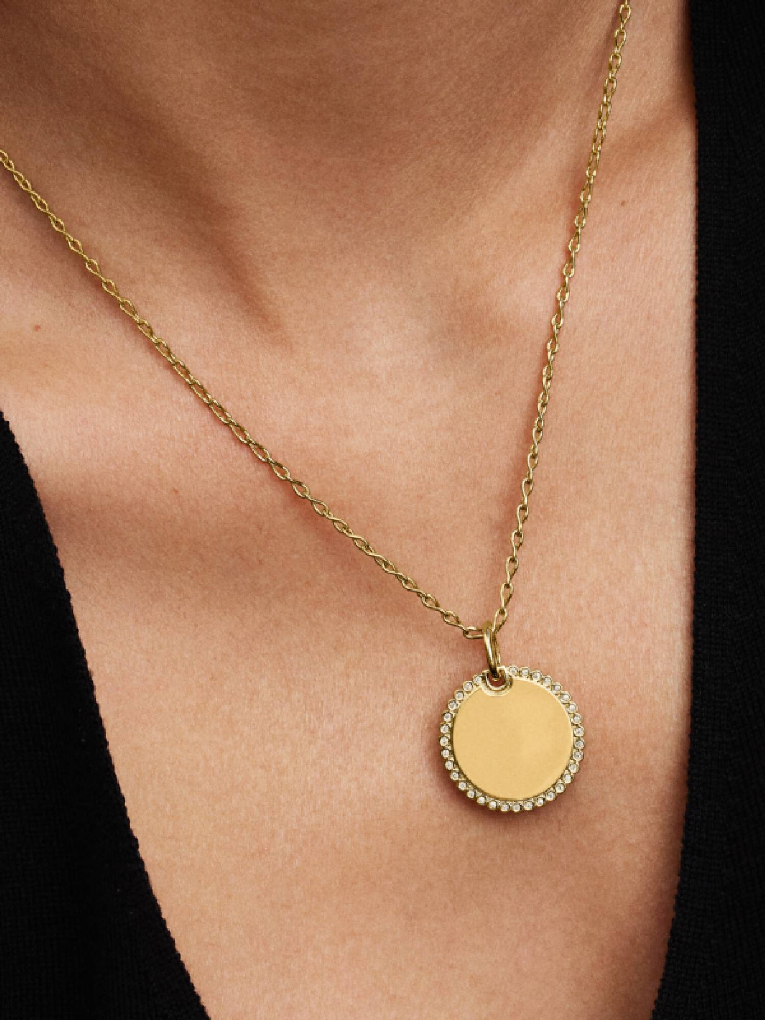 Charm Pendente Medaglia Luminosa da incidere