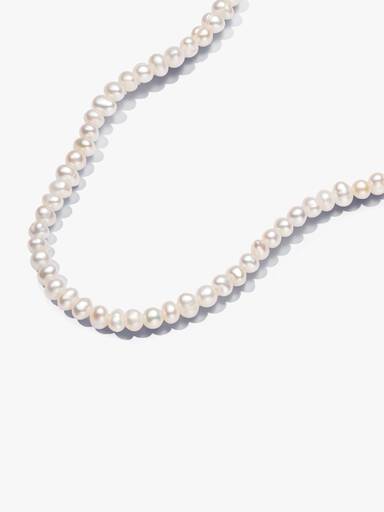 Collana Filo di Perle d'Acqua Dolce Coltivate