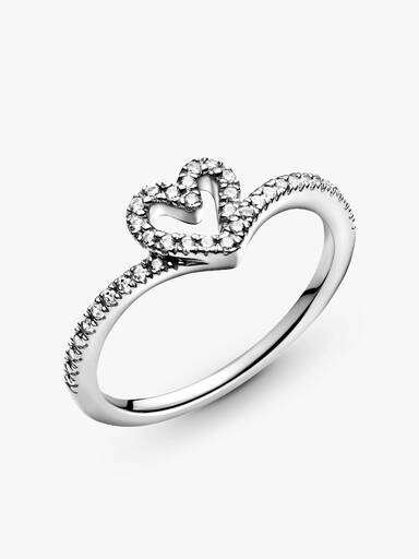 Anello Cuore Desiderio Scintillante