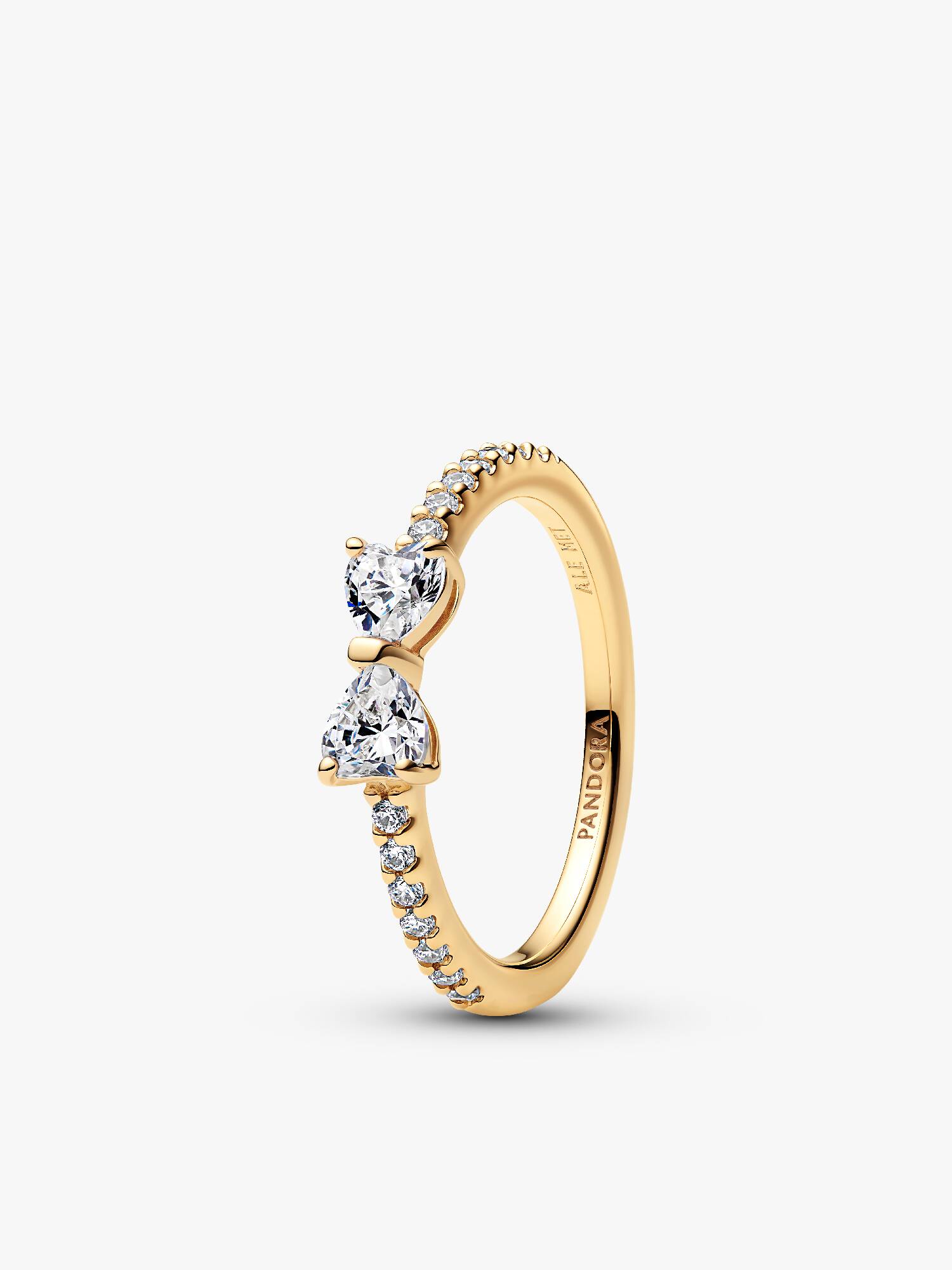 Anello Fiocco Luminoso Incolore