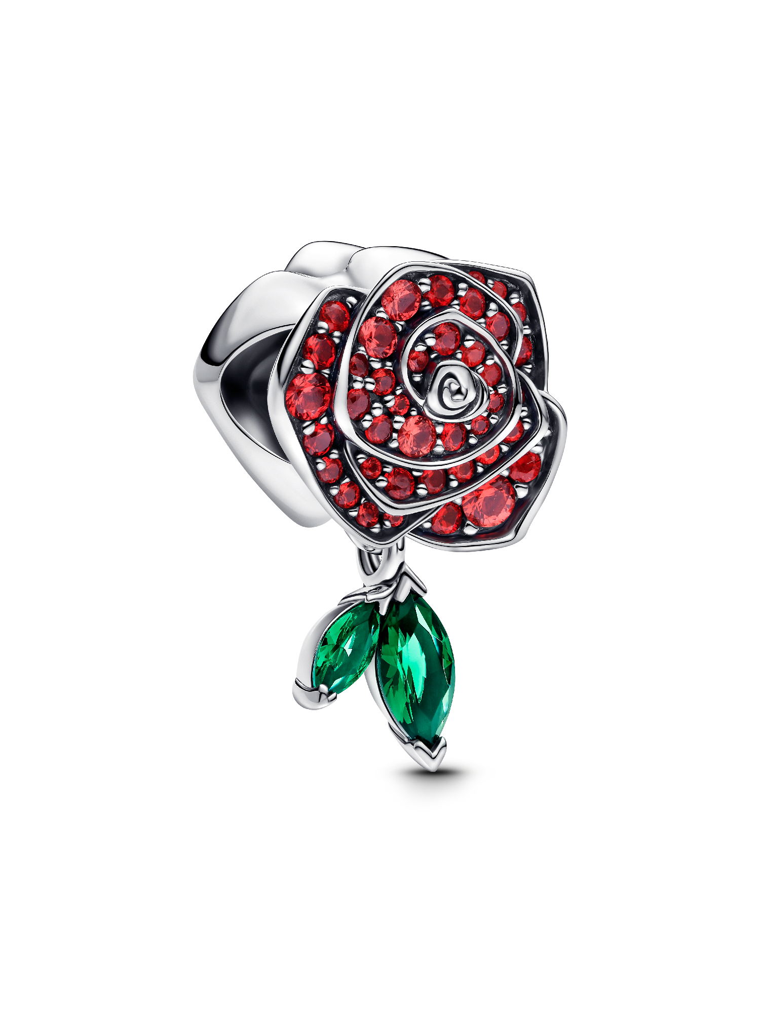 Charm Rosa Scintillante Rossa