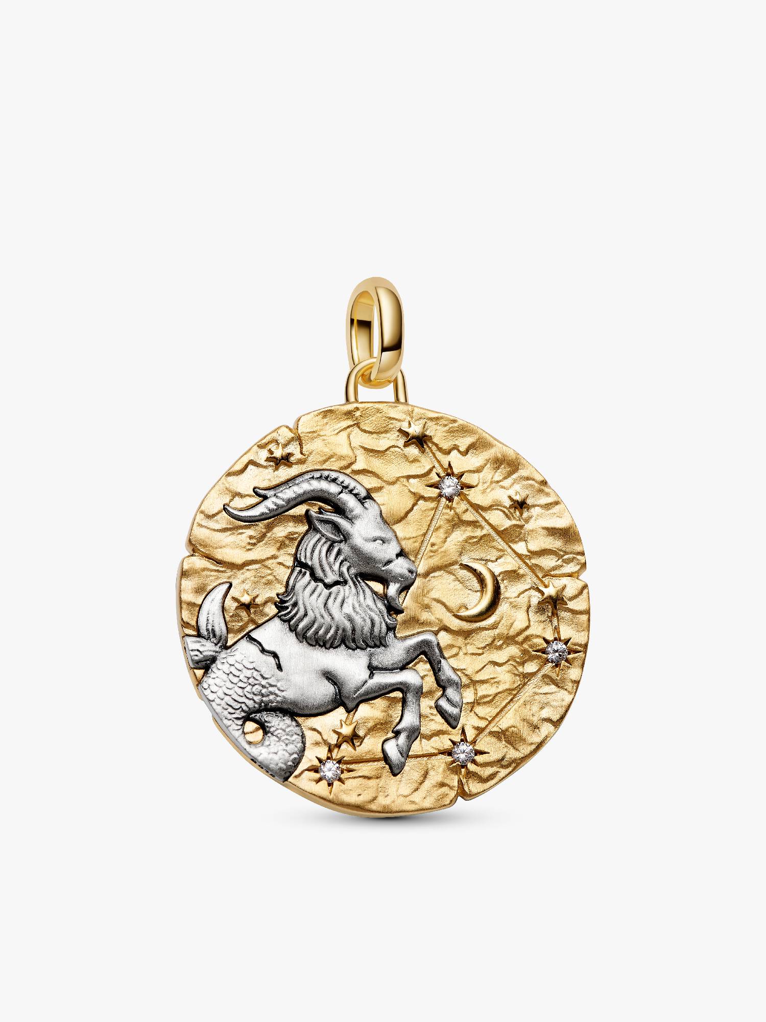 Charm Medallion XL Capricorno "Nihil Difficile Volenti"