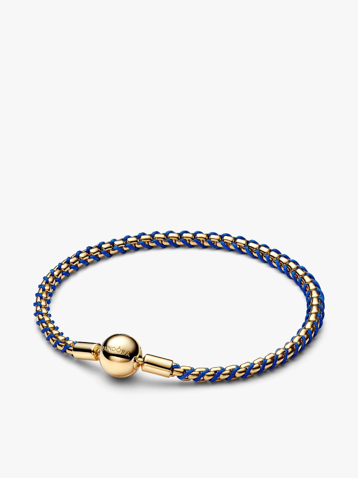Bracciale Intreccio Tessuto Blu 