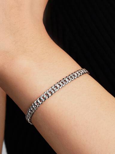 Bracciale Catena Maglia Cubana