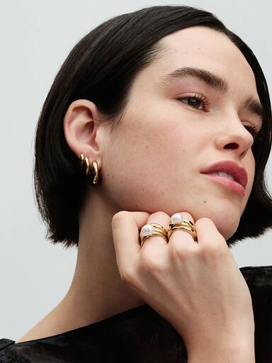 Anello Perla Barocca d’Acqua Dolce Coltivata