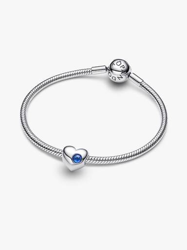 Cuore con Pietra Blu Settembre da Incidere