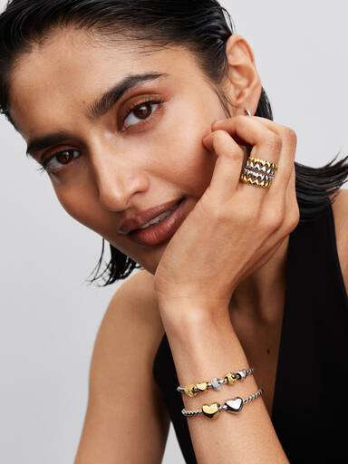 Bracciale Maglia Spiga con Chiusura a Sfera
